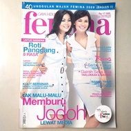 Majalah Femina Oktober 2009 - Cover Farah dan Arin. profil Anies B.