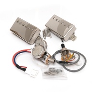 Gibson Pickups 490R 490T Humbucker Alnico V Pickup Set 2C Cover Nickel with Wiring Harness Guitar Pa