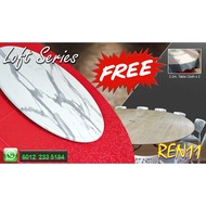 🔥Free Gift🔥FOLDABLE EXTENTION ROUND TABLE TOP - 5ft / 5.5ft / 6ft / 7ft new / 8 ft new