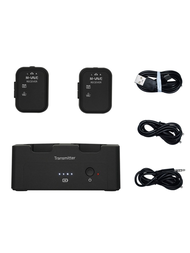 M-VAVE WP-12 1 ชิ้นตัวรับสัญญาณหูฟังไร้สายระบบชาร์จเครื่องส่งสัญญาณ 2 ตัวรับพร้อมปุ่มปรับระดับเสียงป