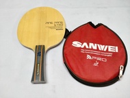 Kayu Bat Bet Pingpong SANWEI Pingpang Star Carbon, Bonus Cover