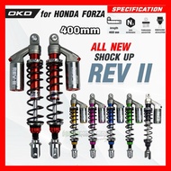 🏁 OKD SUSPENSION REV II HONDA FORZA 250 400mm EXTREME SERIES 🏁 ORIGINAL OKD ABSORBER NSS250 REV ll T