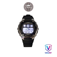 Volks 22064 Digital Men Sport Watch Unisex Sport Watch LED White Light PU Strap Water Resistant 100m