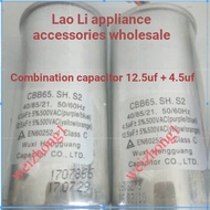 CBB65.SH, S2, 4.5 uf/500vAC+12.5 uf/500vAC, Double Tank Washing Machine Capacitor,