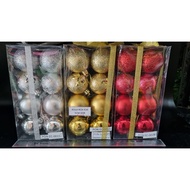 PON EC-0015 BALL RCH X16 5CM KDR PDFD CHRISTMAS ORNAMENT CHRISTMAS DECORATIONS