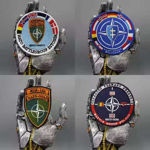 NATO Multinational Battlegroups EFP,tactical embroidery patches,exquisite and high-quality,used for 