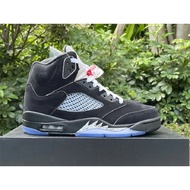 Men's Basketball Shoes Black Metallic Reimagined 5S Sail Black Muslin Reflective Shoes 3M Red Fire 5