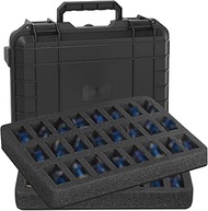 TORIBIO Miniature Storage Figure Case, Miniature Sturdy Hard Case 48 Slot Figurine Minature Carrying