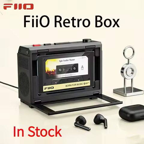 FiiO Retro Box Desktop Bluetooth Speaker Wireless For FiiO M33 M21 JM21 Lossless Music Player Univer