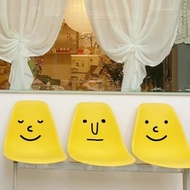 Back Stool Pasted with Toilet Decorative Sticker Smiley Face Creative Funny Cabinet Fridge Glass Window Decorated Anti-collision Wall Sticker