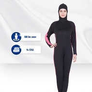 swimming suit women S-5XL baju renang muslimah All-in-one swimming suit muslimah One-piece swimsuit muslimah summmer suit muslimah plus size