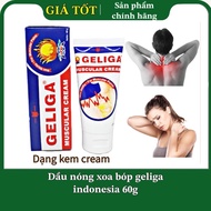 Geliga Indonesia Cream Hot Oil 60g Genuine Cream For Aching Massage