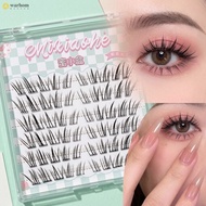 Natural Doe Eye False Eyelashes C Curl Matte Black Synthetic Fiber Lashes for Asian Eyes HD Camera R