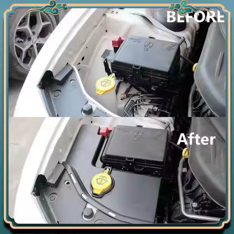 A42M-Plastic Windshield Washer Tank Engine Bay Side Panel Covers For Dodge Charger Challenger Chrysl