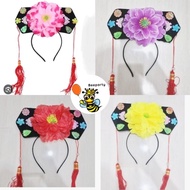 Bando China Imlek Putri Huanzhu Aksesoris Rambut Pesta Premium