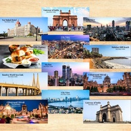 India Mumbai Souvenir Fridge Magnet Door Food Culture 10 cm x 5