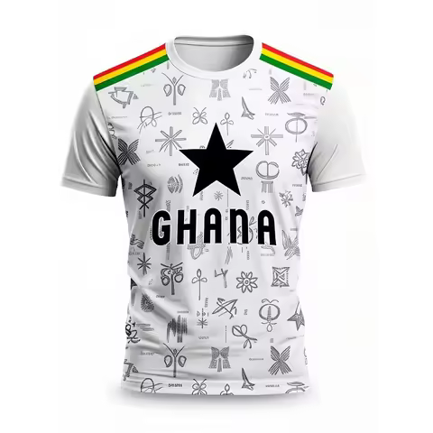2026 Ghana National Team Jersey, Ghana Team Fan Style, Suitable for Training and Matches, Suitable f