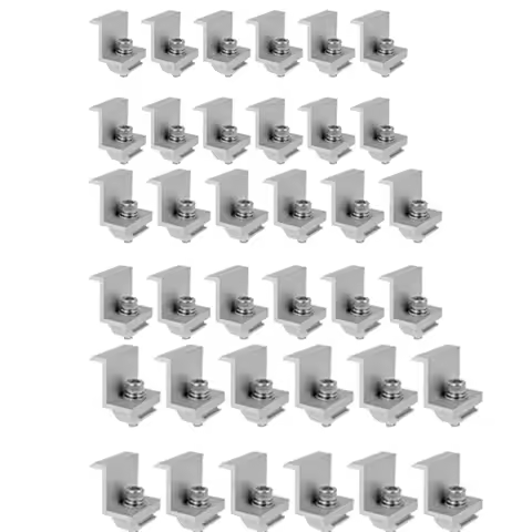 A08M-12 Piece Solar Module Bracket End Clamp, End Clamp, Side Clamp For PV Solar Module Roof Mountin