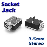 3.5mm Mini Stereo Jack Socket 5 Pin Panel Mount PCB Socket BA-31