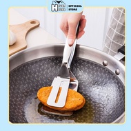 Haven House Stainless Steel Food Tongs - Non-Stick, High Heat Resistant, Easy to Pick Up, Fry, BBQ G