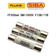 Fluke 15B 17B 18B Multimeter Fuse SIBA 10A FF500mA 1,000V 7017240 Dmi 11A 6 * 32mm