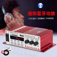 12VMini Small Household Bluetooth Amplifier Audio Amplifier CardUDiskFMRadio Car Small Power Amplifier FWIU