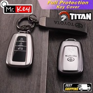 【Mr.Key】Titanium Gray 2020 New Soft TPU Car Key Case Cover For Toyota Prius Camry Corolla C-HR CHR RAV4 Prado 2018 Accessories Keychain