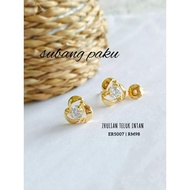 [ER 5007] Subang Paku ZHULIAN Gold plated Earring Jewellery Emas Saduran Barang Kemas