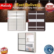 Melody- {Ready Stock} Almari Baju 6x8ft / Wardrobe 6x8ft Sliding Door