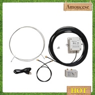 MLA-30 Medium Short Wave Loop Antenna for SWL HAM 500kHz to 30MHz USB Ring [Sunburst1.my]