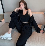 ❤️1241❤️🔥พร้อมส่ง🔥 ส่งไว ทันใจ ร้านคนไทยค่ะ SET Airport look ชุดวอร์ม 3 ชิ้น เสื้อไหมพรม เสื้อโค้ท ช