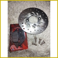 ● ◲ ▼ XRM 125 TRINITY /  XRM 125 DSX / XRM 125 FI / MOTARD REAR DISC PLATE WITH BRAKE PAD DISC BOLT