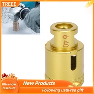 Treee Hole Saw  M14 Glass Marble Tile Opener Diameter 40mm Brazing Drill Bit Drilling for Electric a