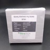 กระดาษกรอง Filter Paper (Standard filter paper) ST61 Dia.90 mm. ; Filtratech France