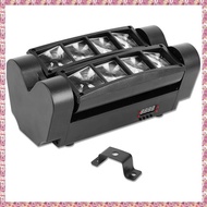 (MZTA) Mini Spider Light 8x3W RGBW LED Stage Beam Moving Lamp DJ Disco Nightclub Dance Wedding Bar H