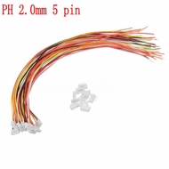 5Pin 5P JST PH PCB Pitch 2.0mm 26AWG Mini Micro Female Plug Socket Cable Wire to Board Male Header