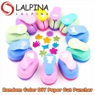 LALPINA Flower Furador, Random Color 7*6*4cm DIY Paper Cut Puncher, Punches Maker Labor Saving Creat