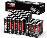 PKCELL AA AAA Battery Combo 1.5V (10 Year Shelf Life) 30 Double A Batteries and 20 Triple A Batterie