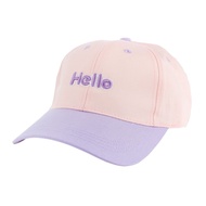 HUGGER小文青撞色兒童棒球帽/ Hello粉紫色