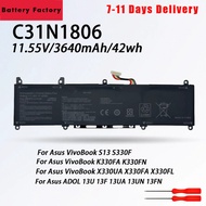 C31N1806 Laptop Battery For ASUS VivoBook S13 S330FA-EY001T S330UA S330UN-EY011 X330UA ADOL 13FA K33