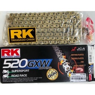 Chain RK 520 GXW Racing Track Grade Secondary To 1200cc Length 120 Clavicle.