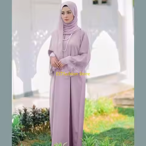 Y5GC Women Kaftans with Hijab Scarfs, Kaftans Abaya Dress Full Length Islamic Kaftan Long Dress Flor