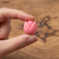 fengjue Tulip Knitting Needle End Cap Stoppers 6Pcs Tear-resistant Silicone Savers for Professional 