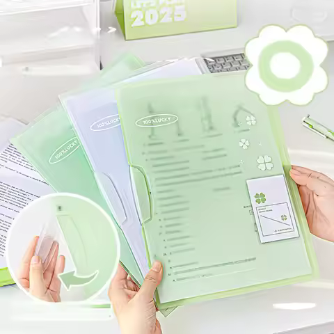 3PCS Report Cover with Clip 40 Sheet Capacity Clear Thickened PP File Folder for A4 and Letter Size 