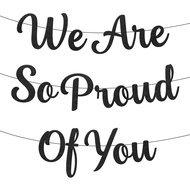 KatchOn, We Are So Proud of You Banner - Felt, 8 Feet, No DIY | Congratulations Banner for Police Ac