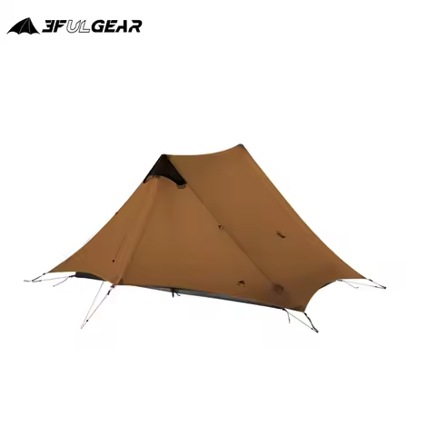 3F UL GEAR LanShan 2 2 Person Outdoor Ultralight Camping Tent 3-Season Professional 15D Silicone Rod