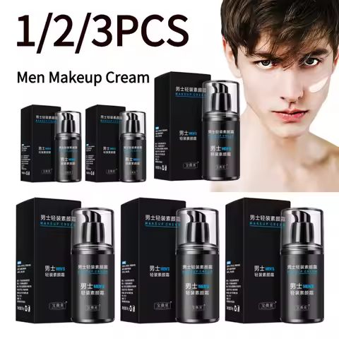1/2/3PCS Men Makeup Cream Face Concealer Oil Control Make Up Lazy Cream Moisturizer Toning Cream Con