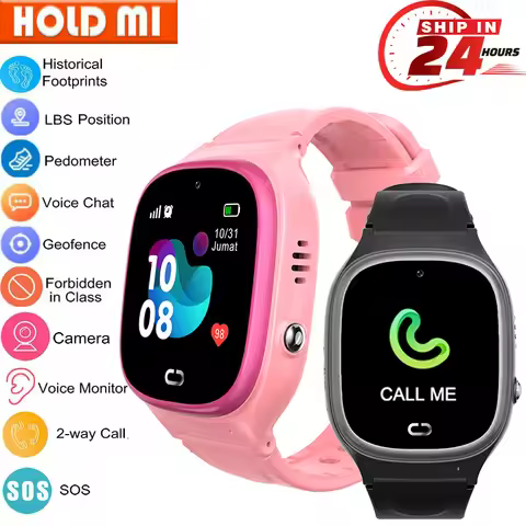 Children's Smart Watch SOS Phone Watch Smartwatch For Kids With Sim Card Photo Waterproof IP67 Kids 