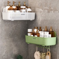 Multifunctional Storage Rack No Punching Wall-Mounted Bathroom Rack Cosmetics Rack Shampoo Rack