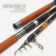 Apache II Cattle Fishing Rod Lifts Static 3.0 kg Carbon Material With Lengths From 2m1 To 3m6